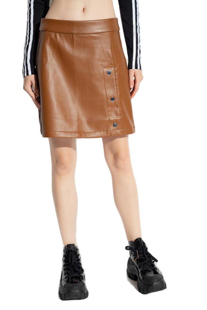 adidas Originals Mini Skirt in Brown | Lyst