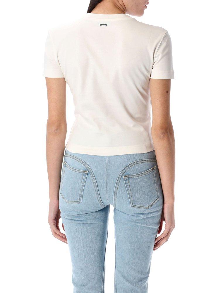 【関税込み】Mugler ホワイト Pierced ベビーTシャツ Mugler Pierced Baby T-shirt | White | FARFETCH
