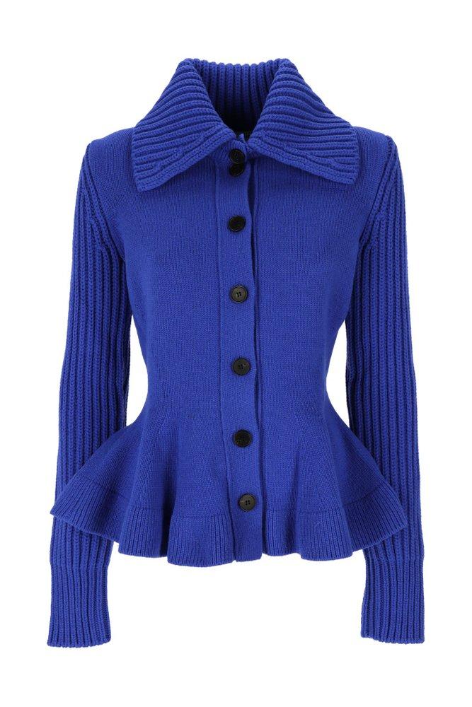 Alexander mcqueen discount peplum cardigan