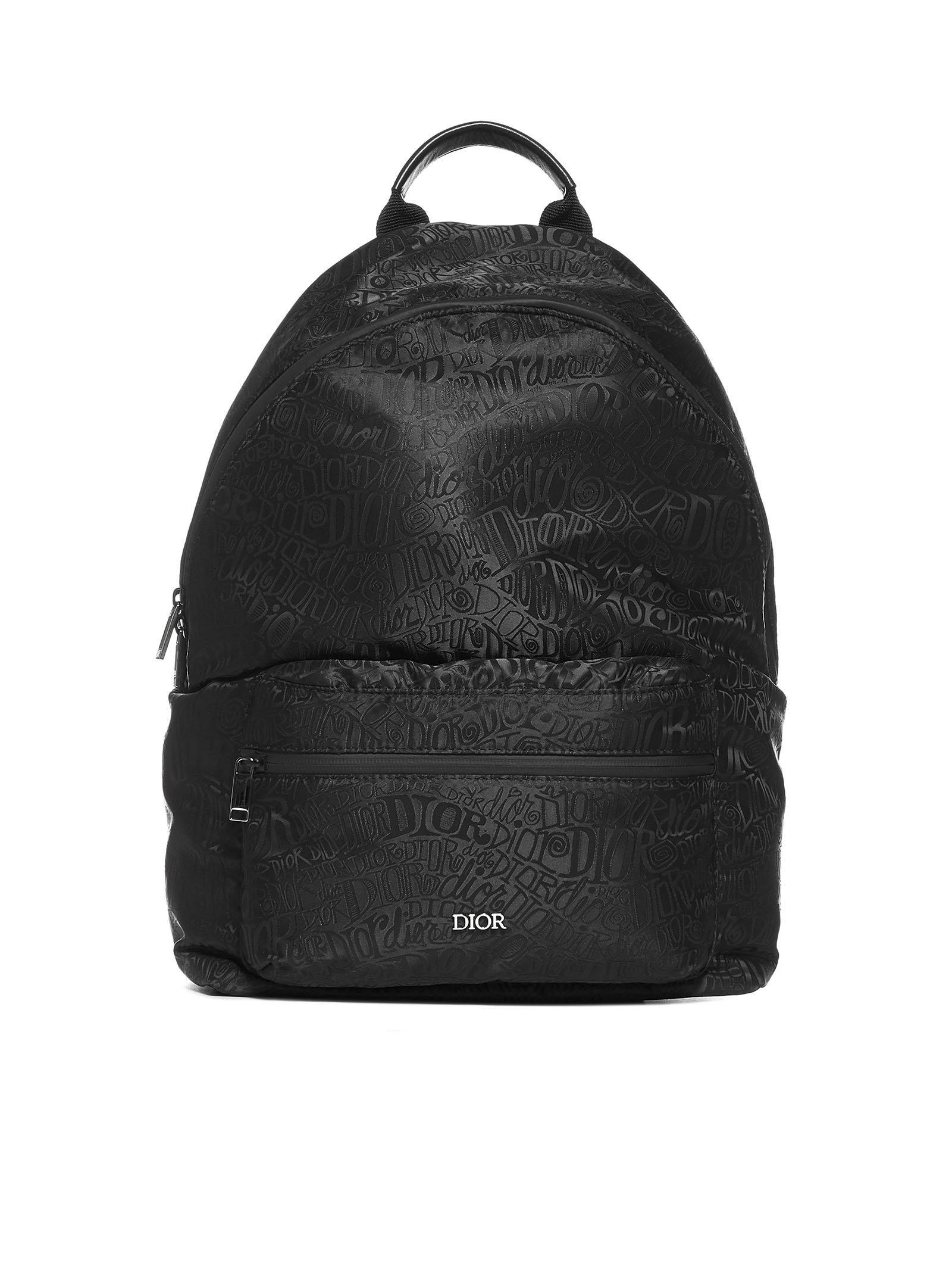 Dior X Shawn Stussy Rider Backpack in Black for Men | Lyst