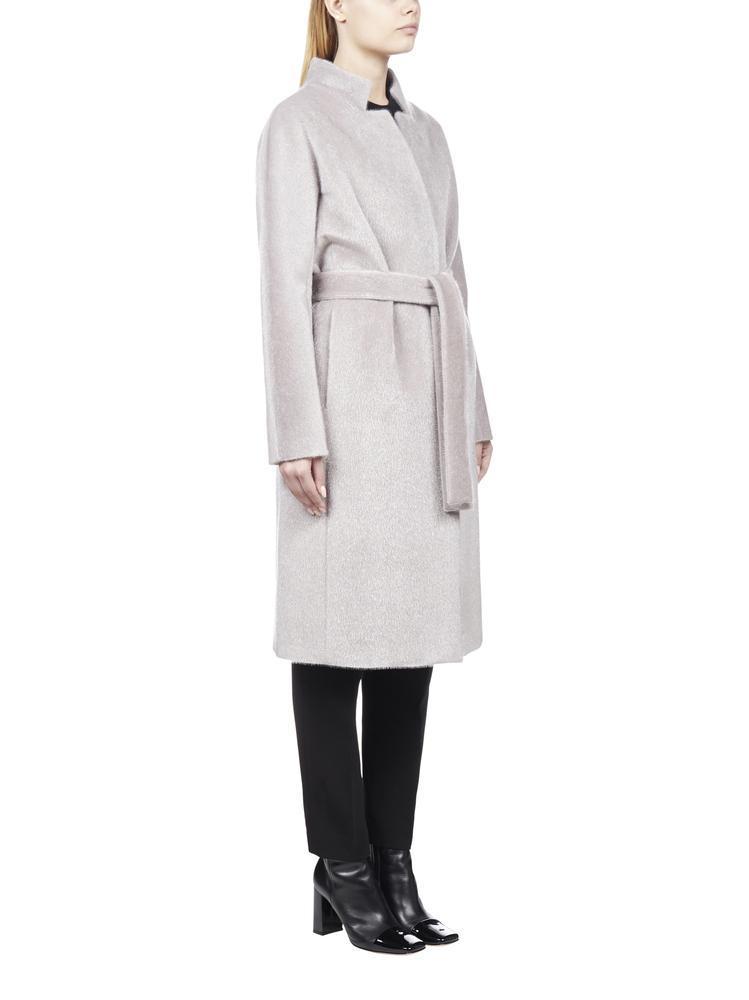 Herno Synthetic Belted Knee-length Coat in Grey (Gray) - Lyst
