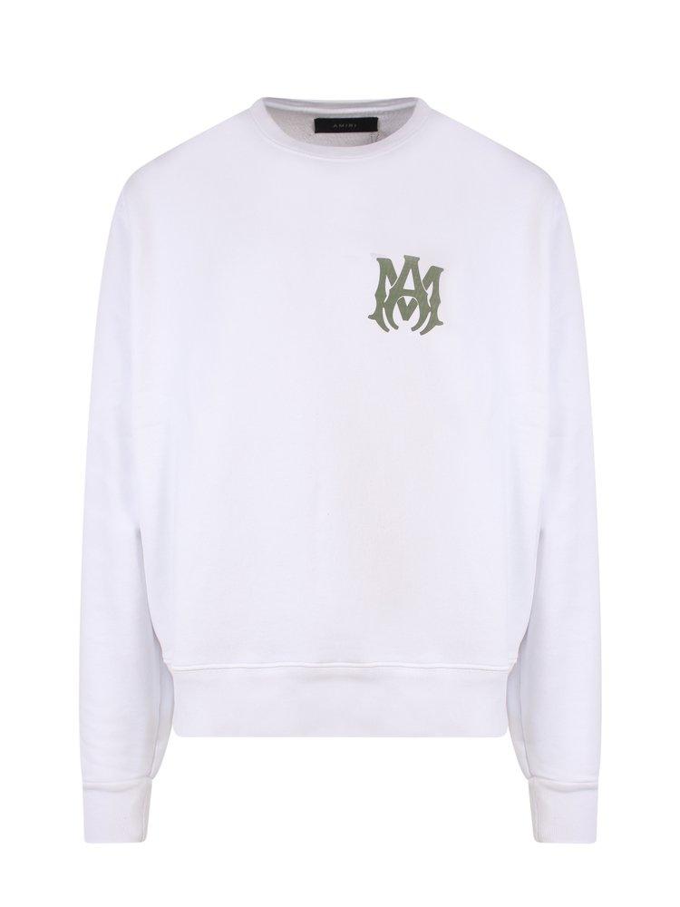 amiri amiri logo printed crewneck sweatshirt｜TikTok Search