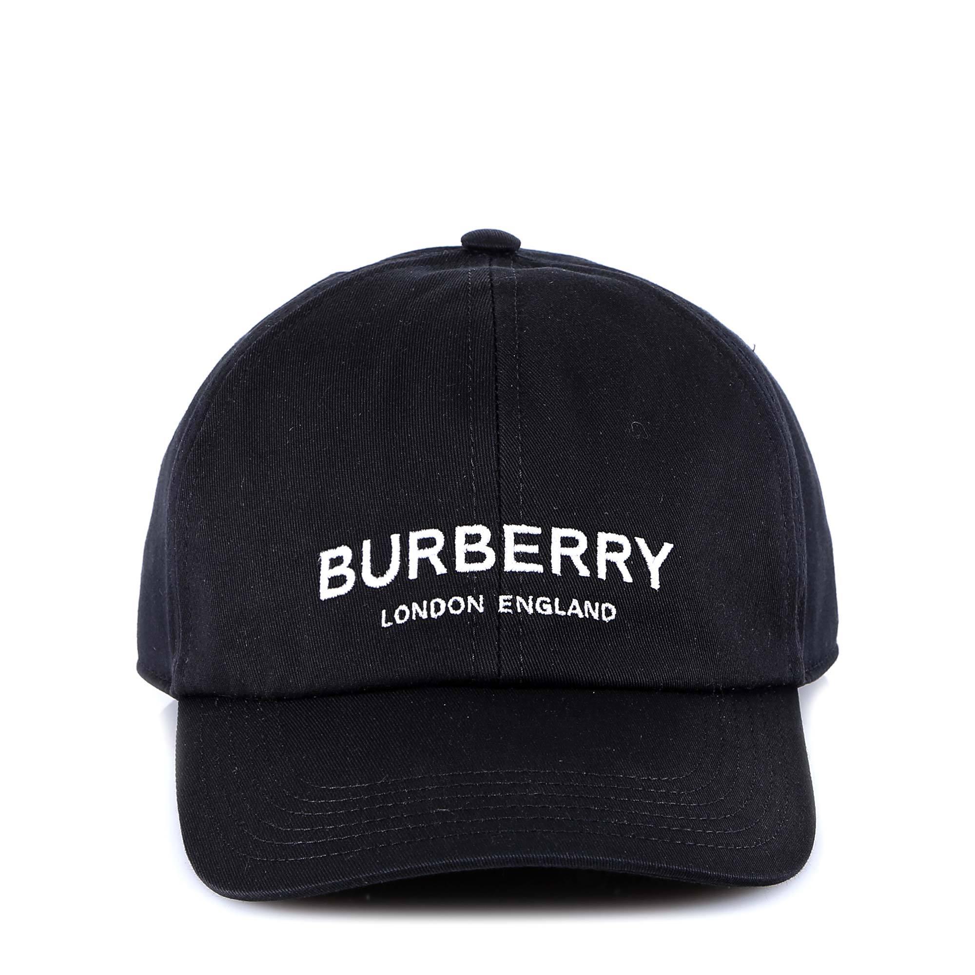 Burberry Embroidered Logo Baseball Cap in (Black) for Lyst