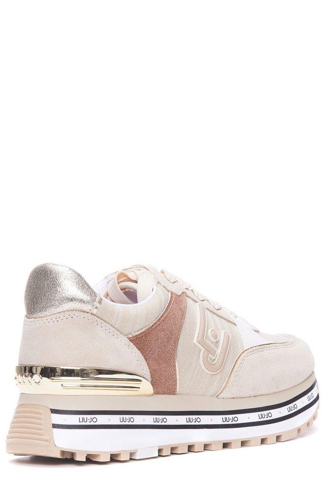 Liu Jo Logo Plaque Lace-up Sneakers White Lyst