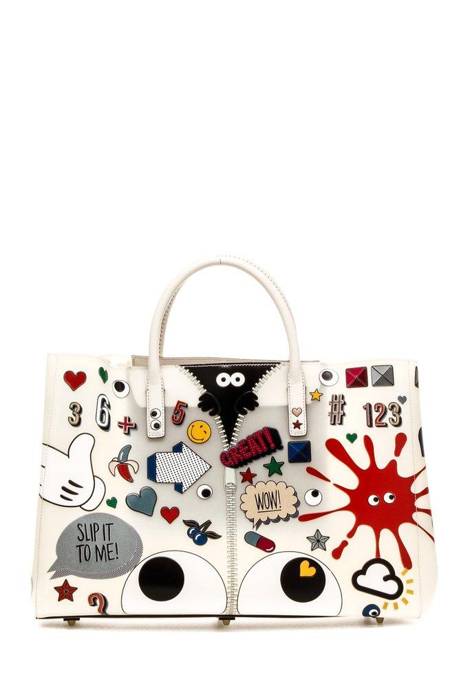 Anya Hindmarch Rubber All Over Embossed Print Shopping Bag | Lyst