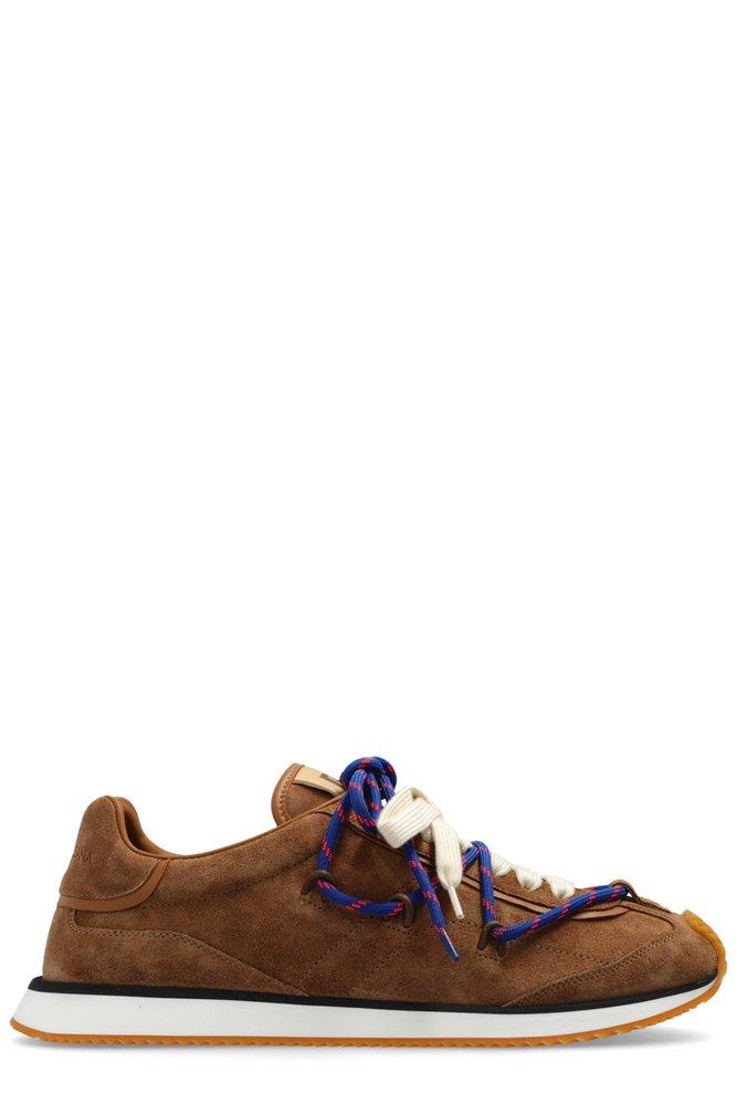Dolce & Gabbana Dg Logo Detailed Runner Sneakers in Brown