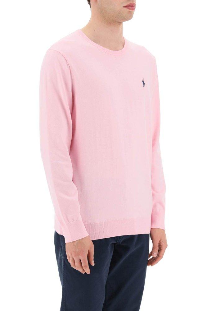 Pink best sale polo sweatshirt