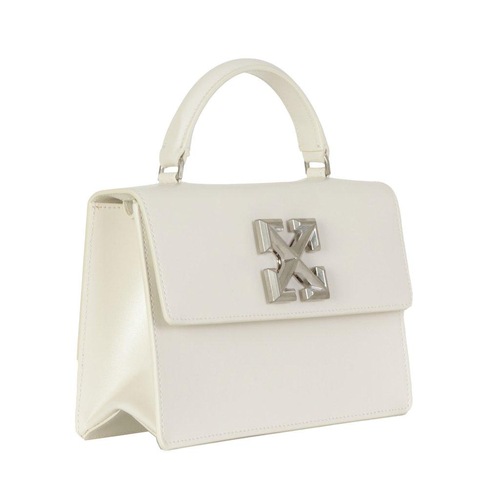 Off-White Leather Logo Foldover Top Shoulder Bag - SKU OWNR032F23LEA003