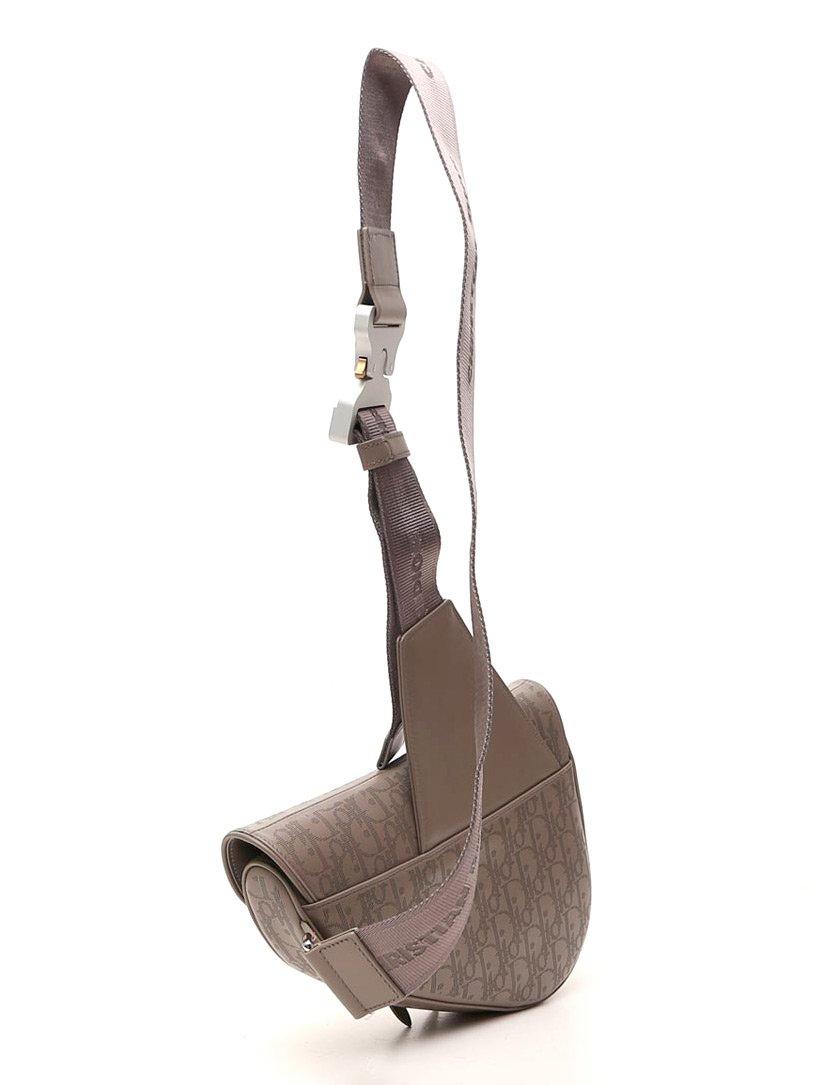 Dior Oblique Galaxy Saddle Bag in Natural for Men | Lyst