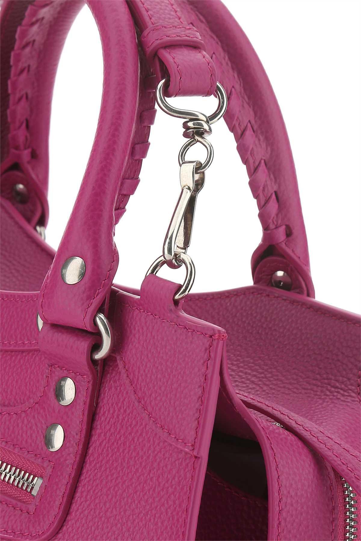 Balenciaga Fuchsia Leather Neo Classic Ha in Pink | Lyst