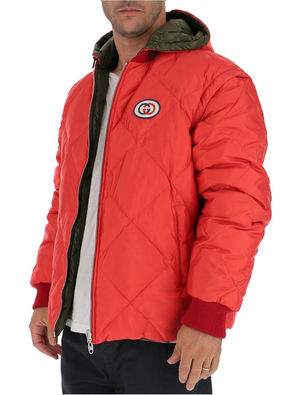 gucci red puffer jacket