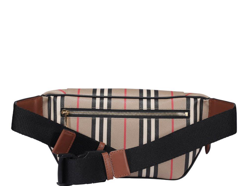 Burberry Medium Sonny Check Canvas Belt Bag