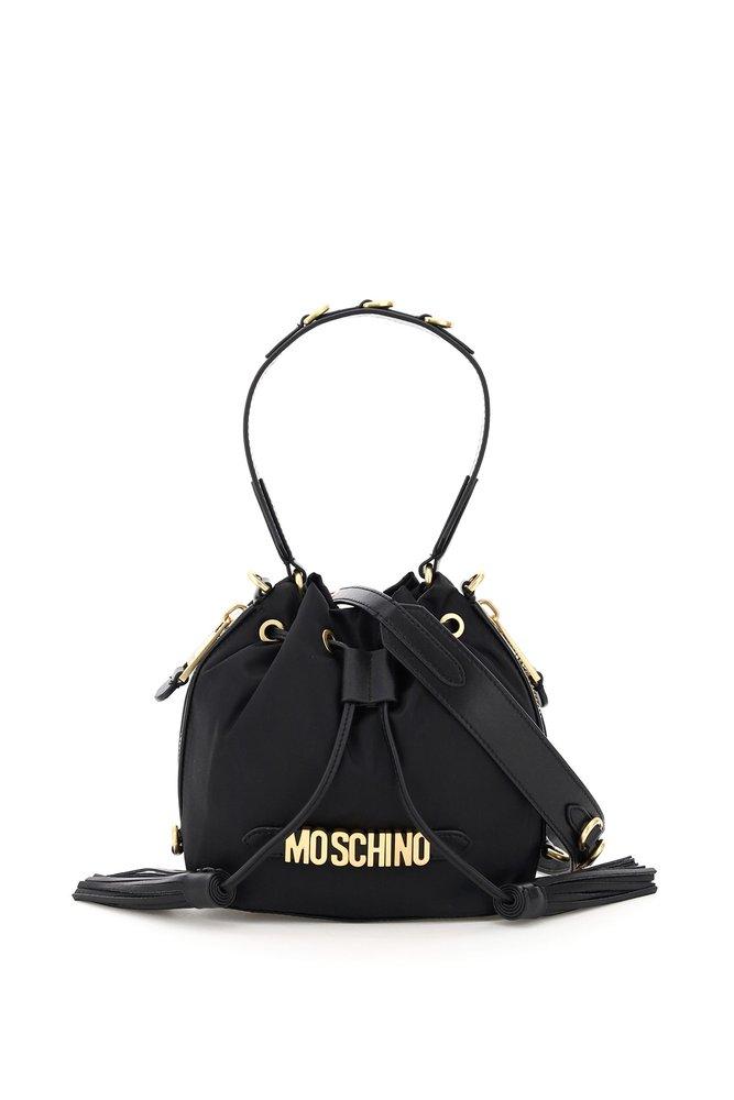 logo-plaque bucket bag Schwarz, Extension-fmedShops