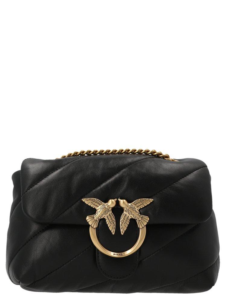Pinko Love Puff Maxi Quilted Mini Crossbody Bag in Black Lyst