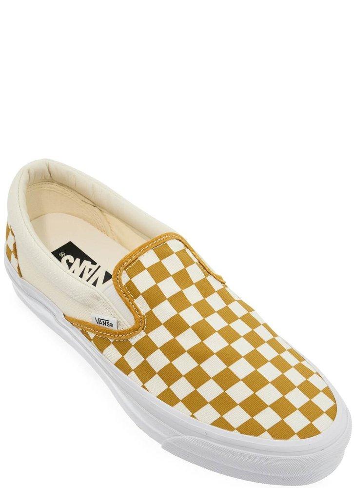 Yellow ankor gingham vans