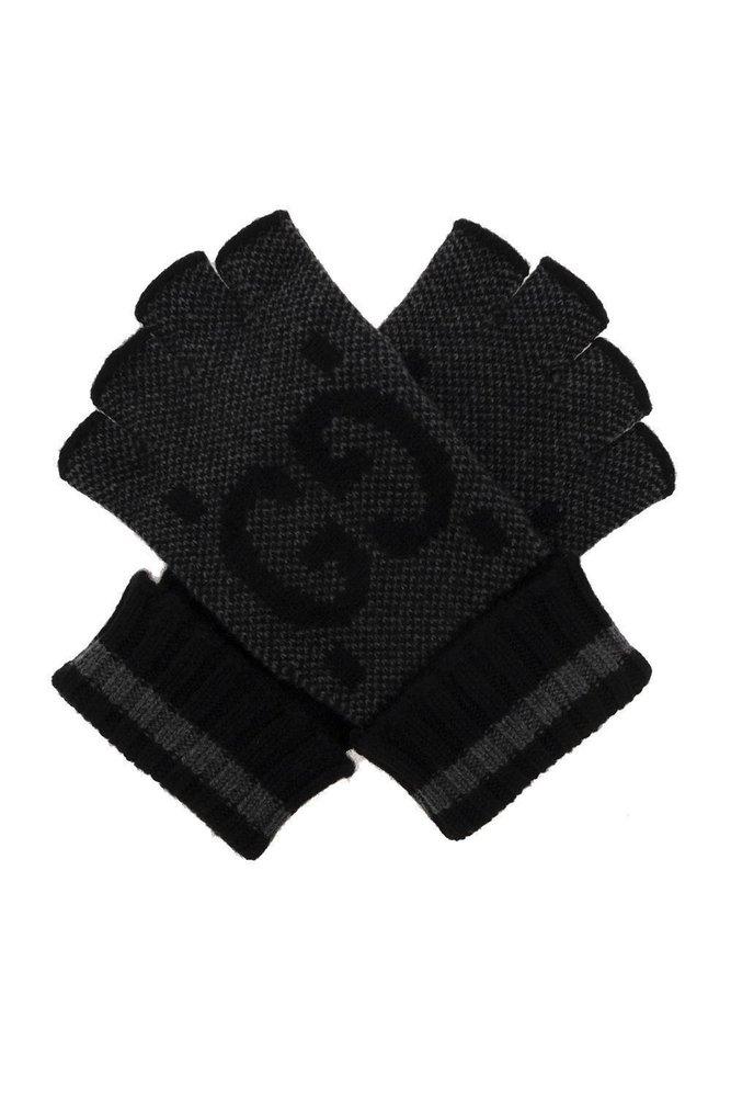 Gucci Cashmere Fingerless Gloves in Black Lyst