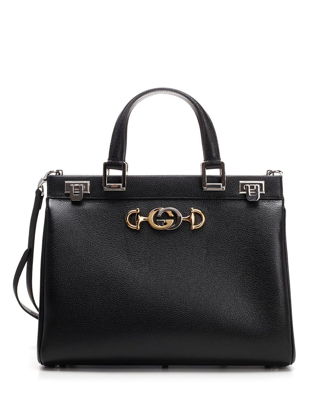 Gucci Zumi Medium Tote Bag in Black - Lyst