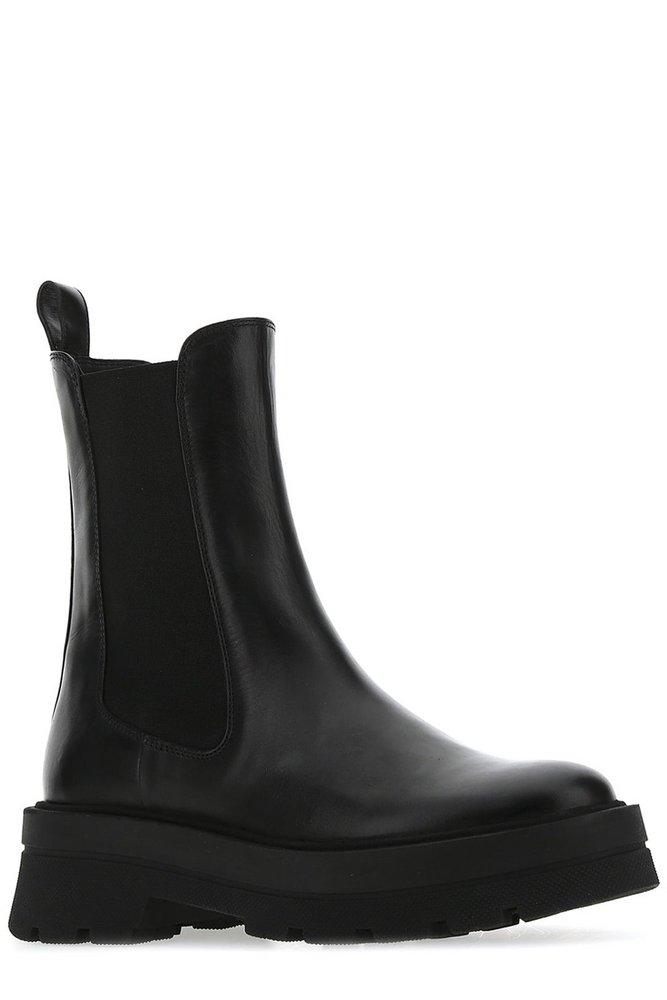 BOSS by HUGO BOSS Leather Slip-on Chelsea Boots in Black | Lyst Canada