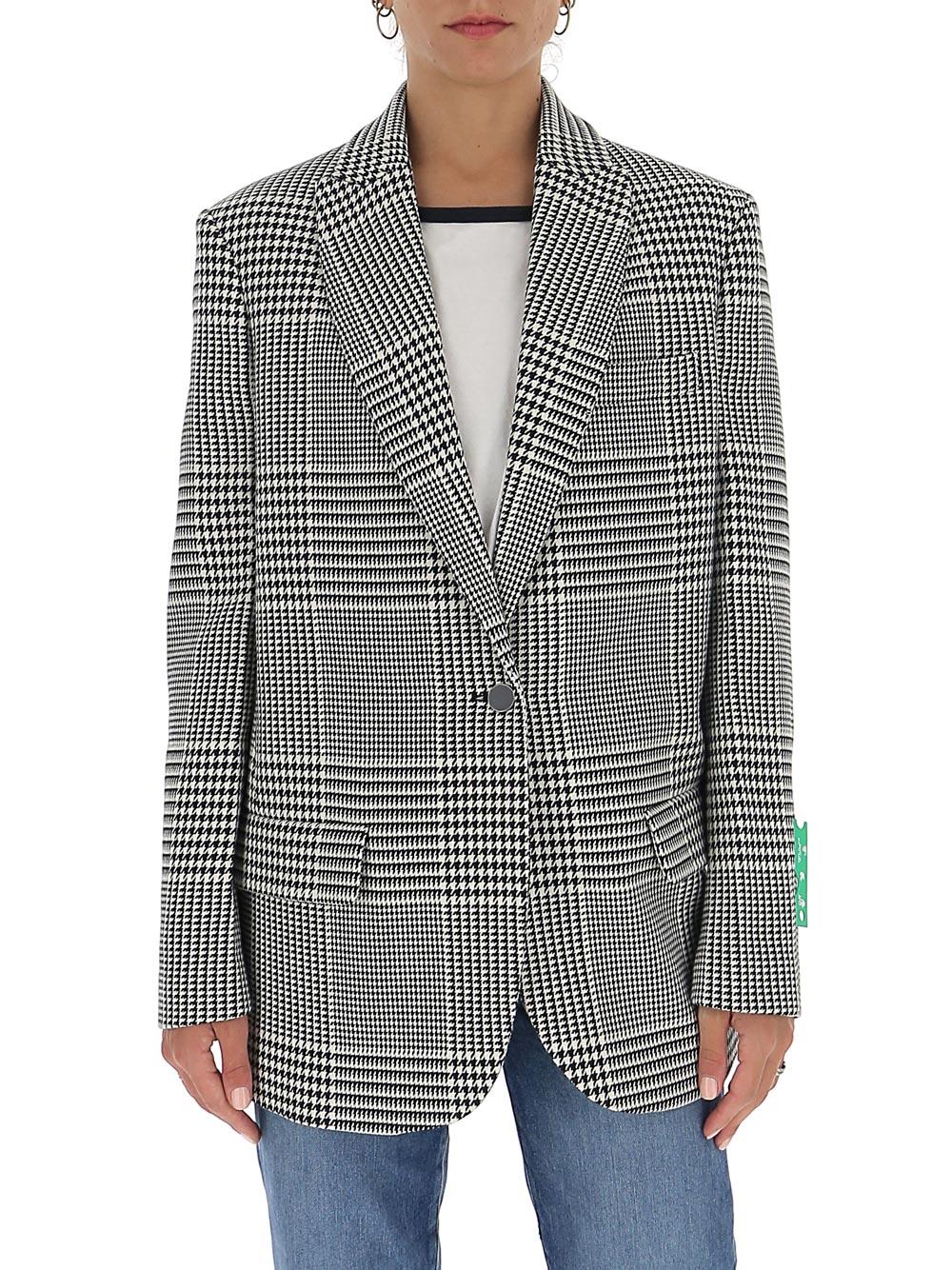 off white houndstooth blazer