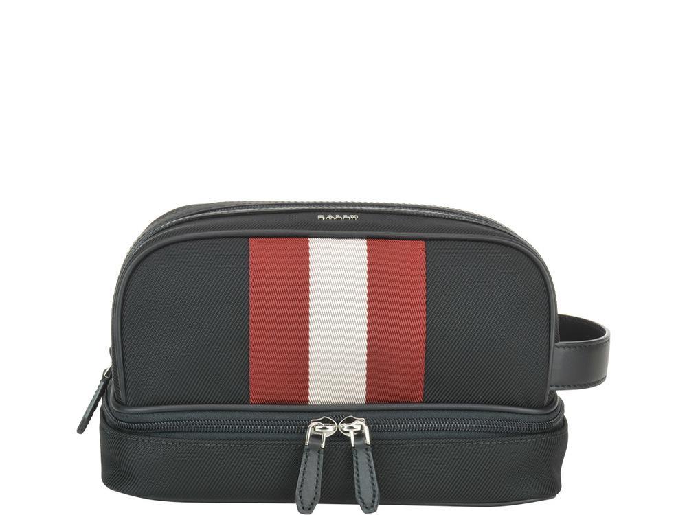 Bally Leather Caliros Clutch Bag in Red for Men - Lyst