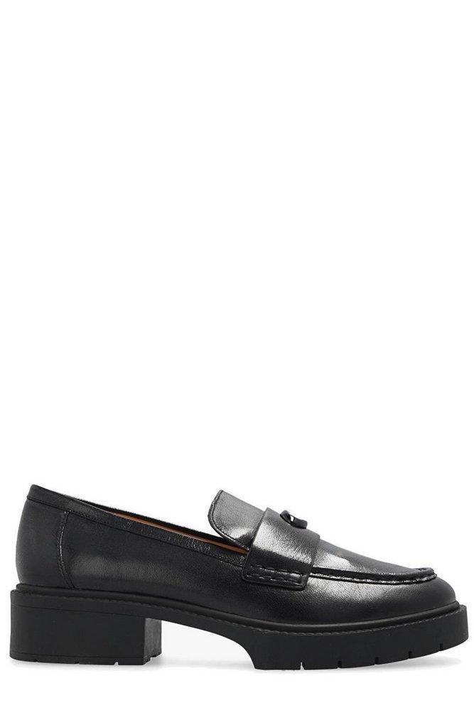 COACH Leah Chunky Loafers in Black | Lyst