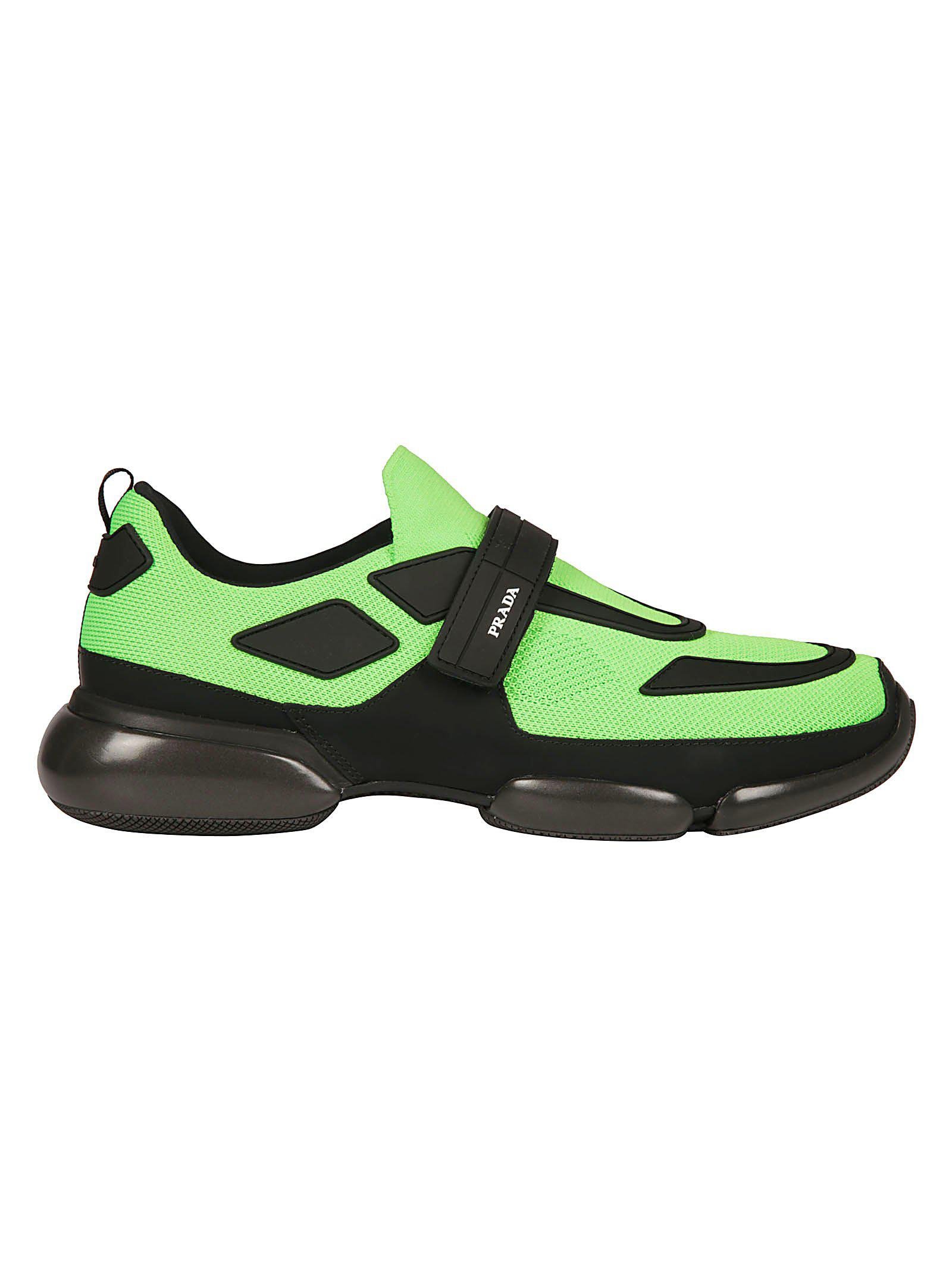 prada shoes green