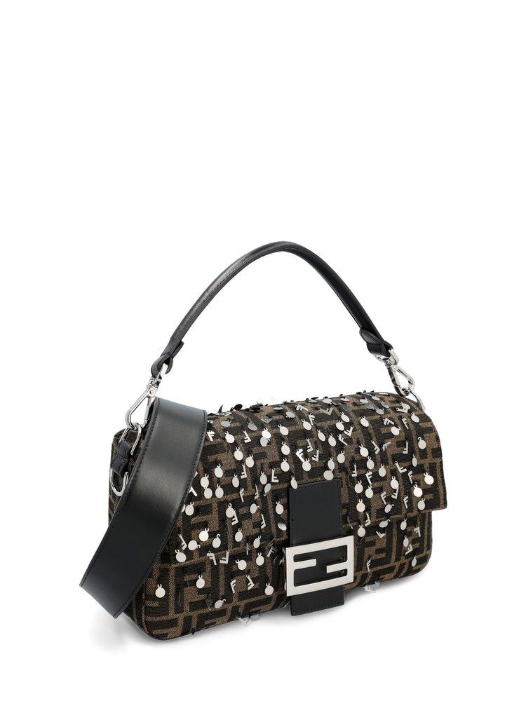 Fendi Vintage Sequin Logo Baguette