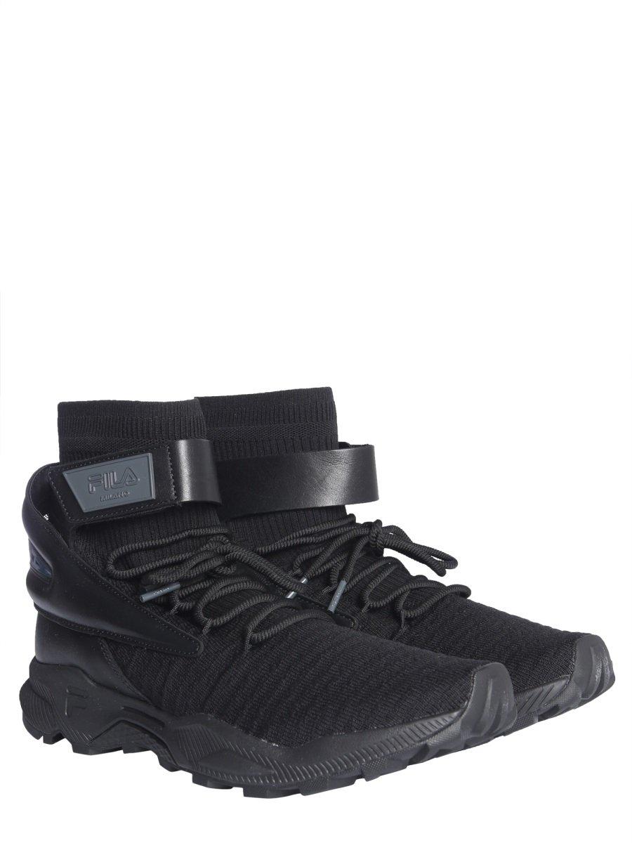Fila Synthetic High-top Sneakers in Black for Men - Lyst