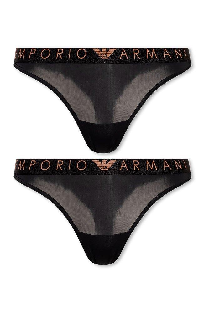 Emporio Armani Briefs Two-pack in Black