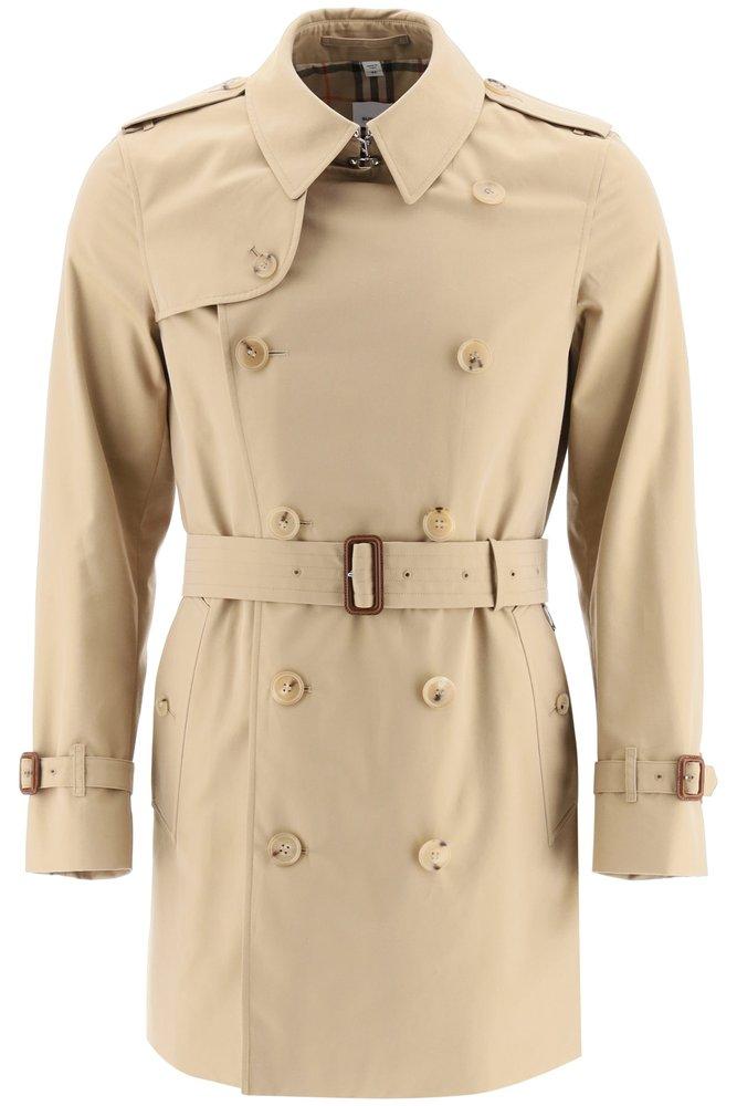 Burberry Wimbledon Belted Trench Coat in Natural for Men | Lyst