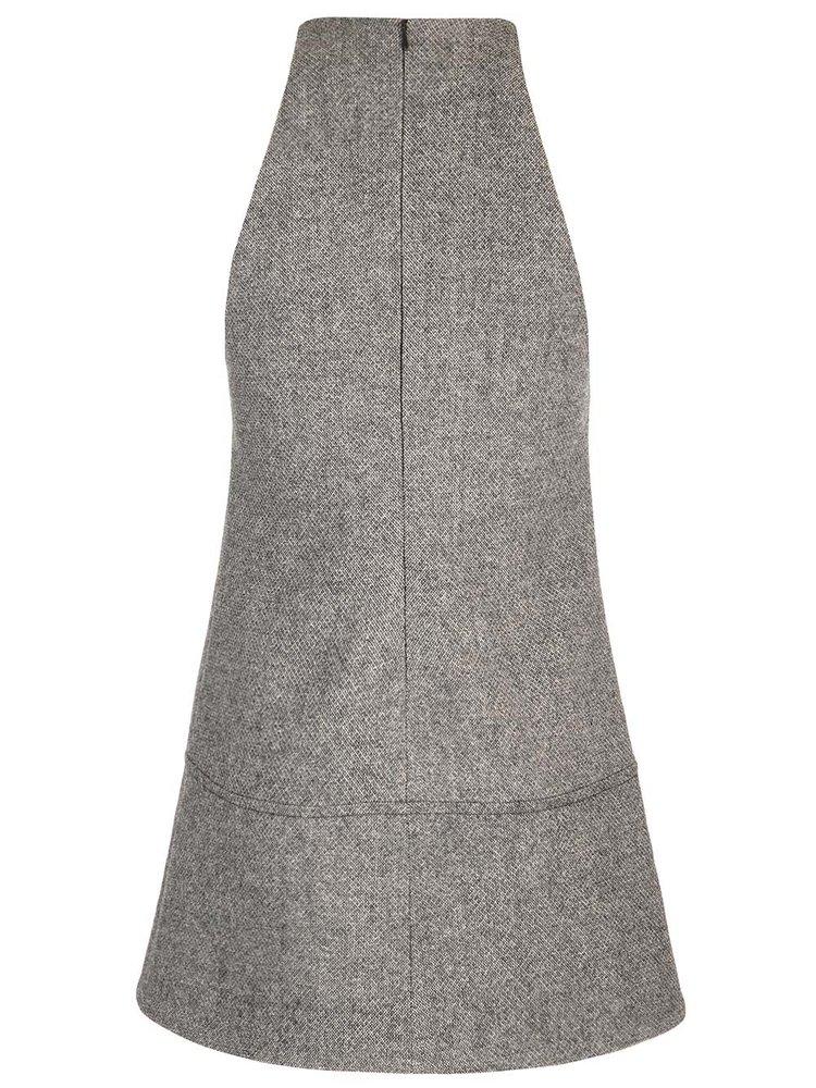Courreges A-line Mini Dress in Gray | Lyst