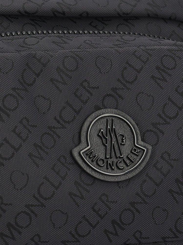 Moncler Durance Logo Patch Belt Bag in Black for Men | Lyst