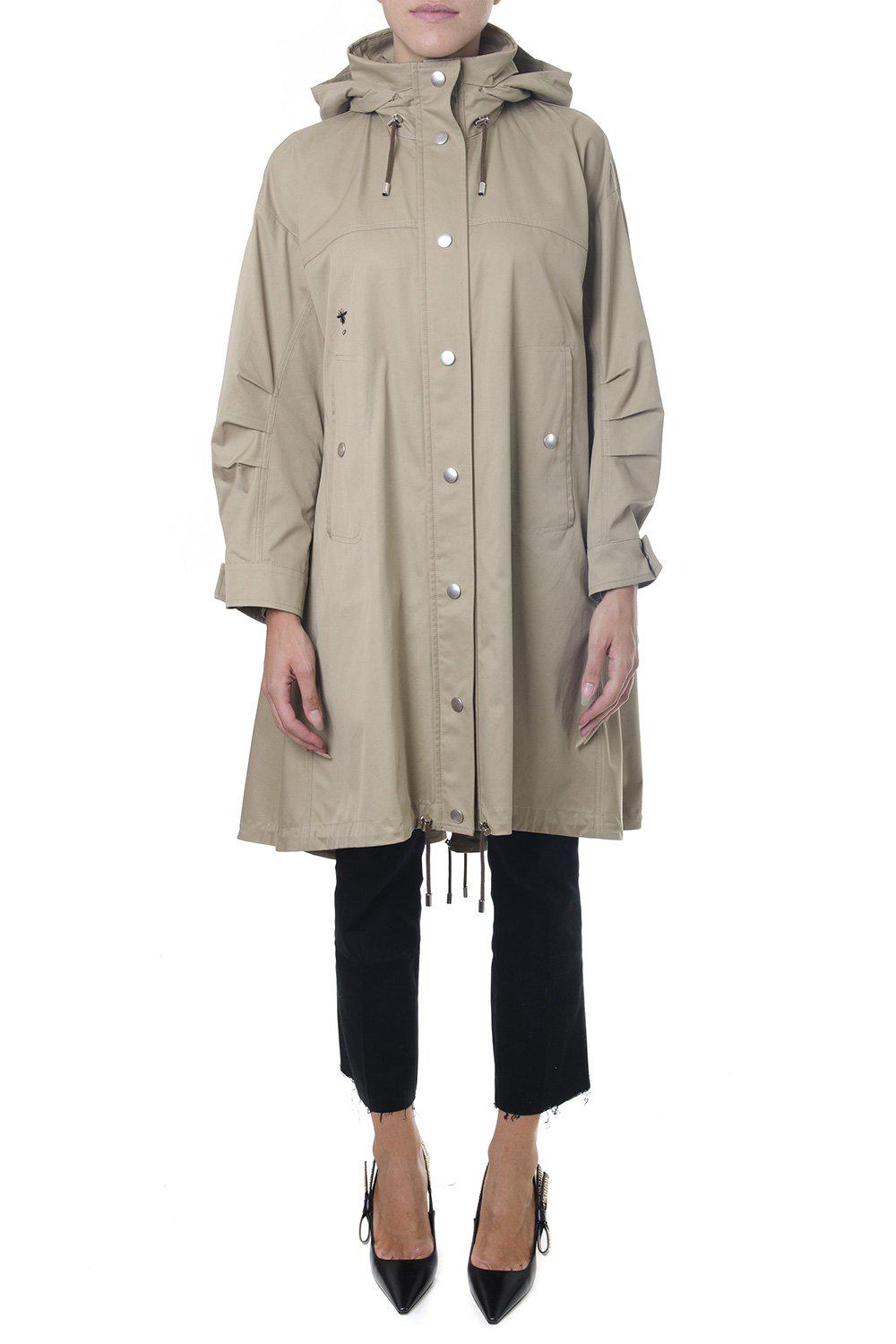Dior Hooded Raincoat in Natural | Lyst