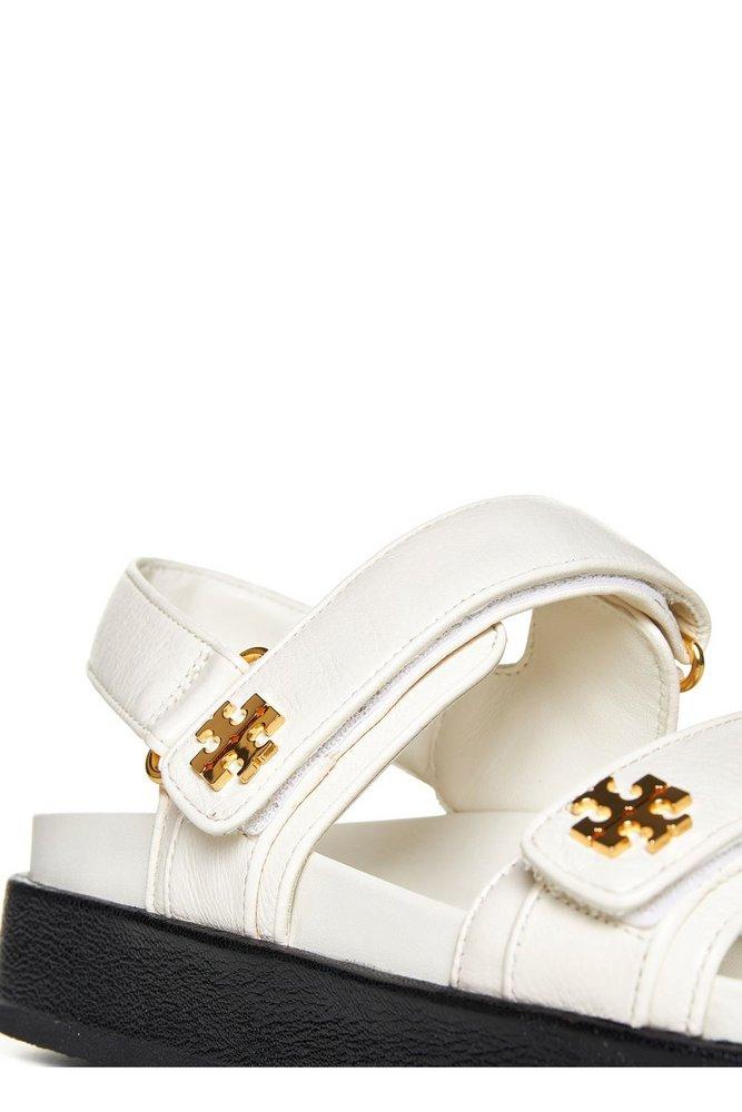 Tory Burch Kira Sport Leather Sandals in White | Lyst