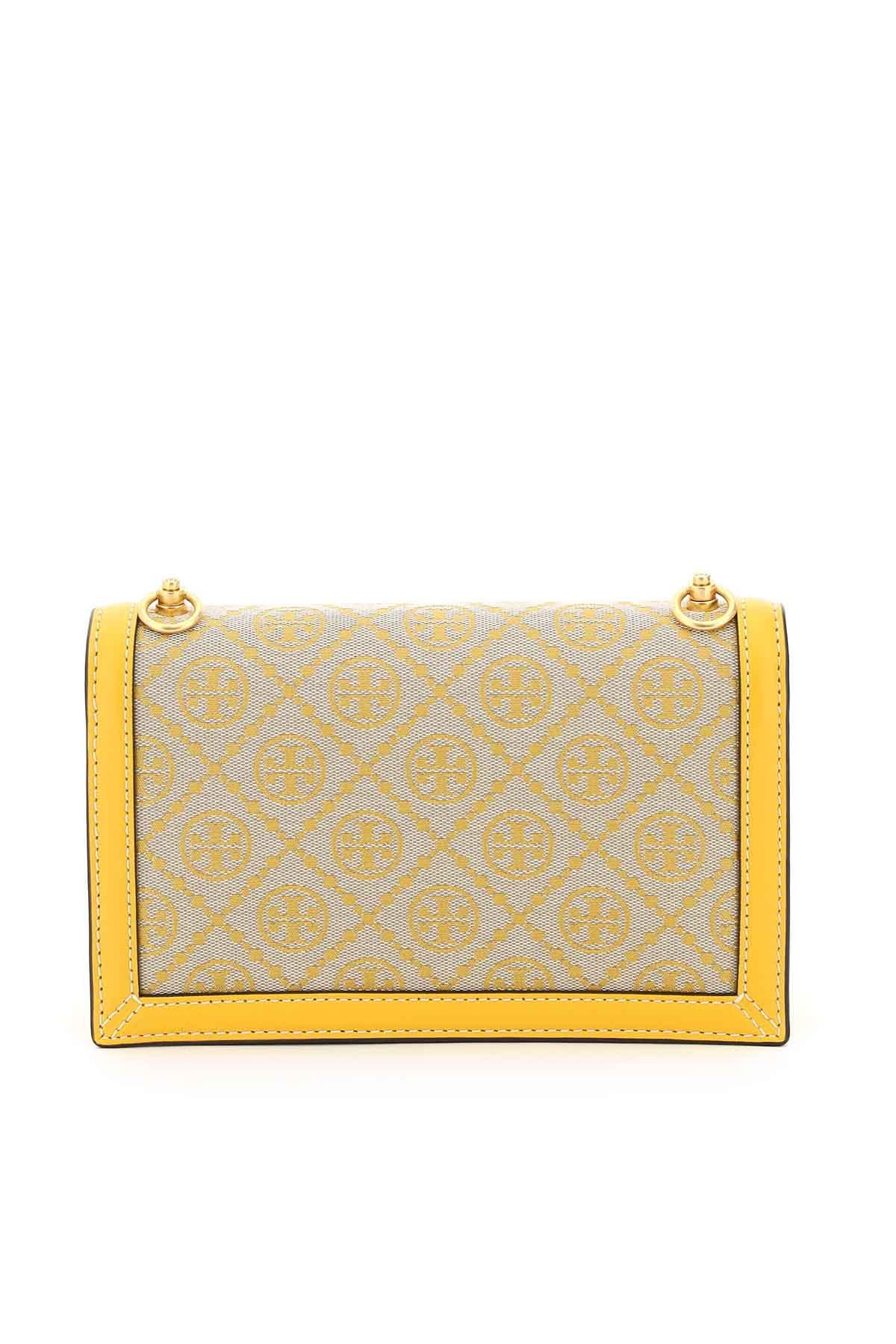 Tory Burch, Bags, Nwot Yellow Tory Burch T Monogram Jacquard Drawstring  Tote With Receipt