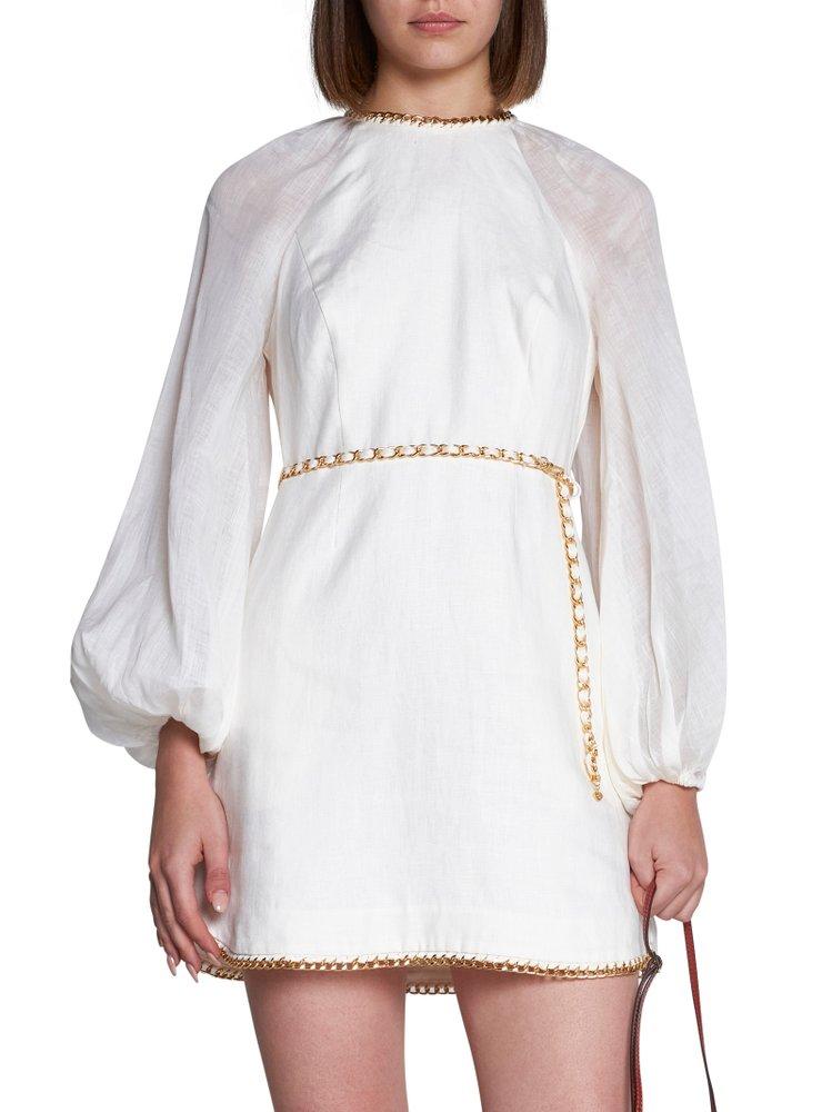 Zimmermann Rouleau Chain Mini Dress in White Lyst
