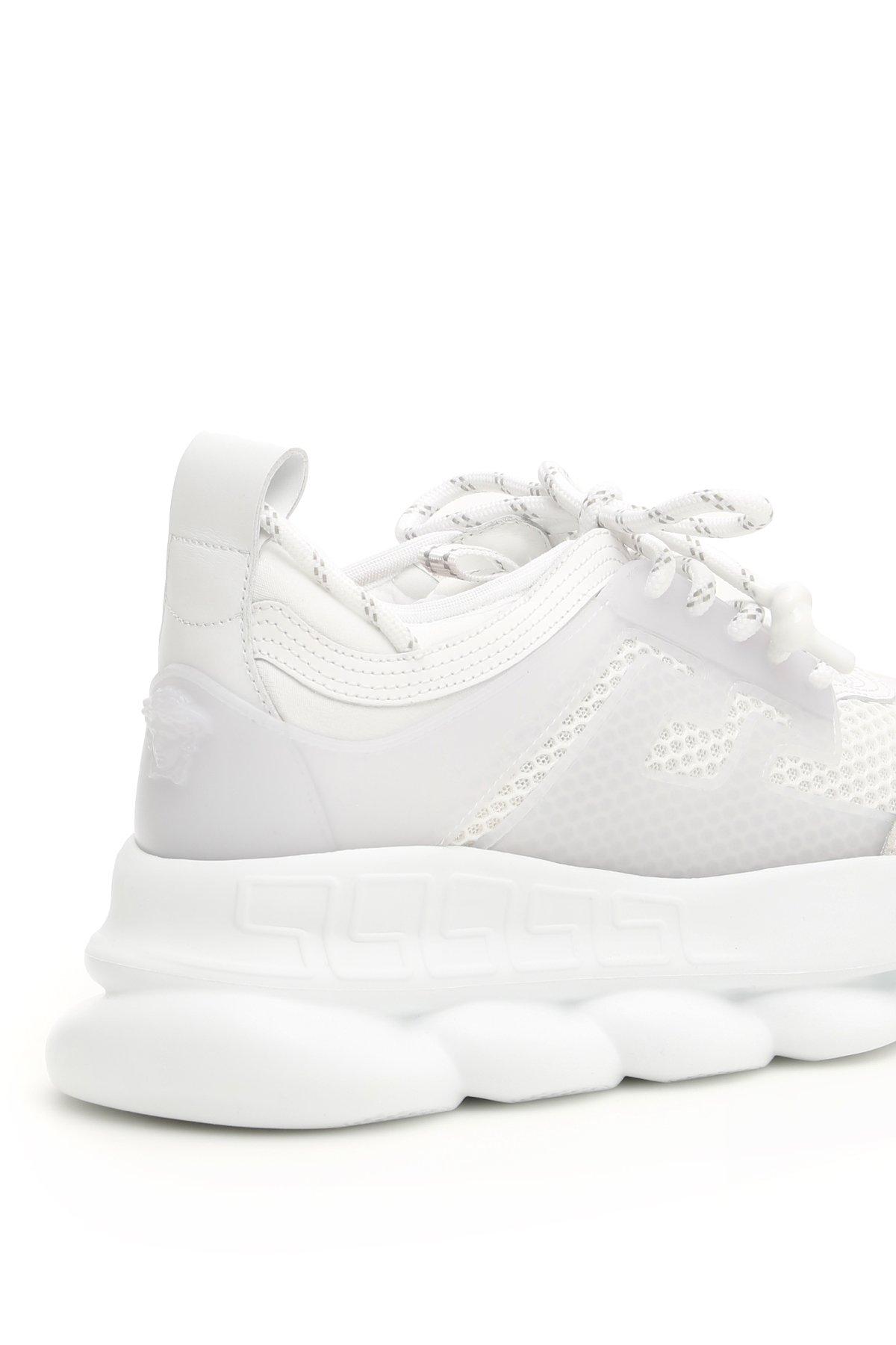 Versace Synthetic Chain Reaction Sneakers in White - Lyst