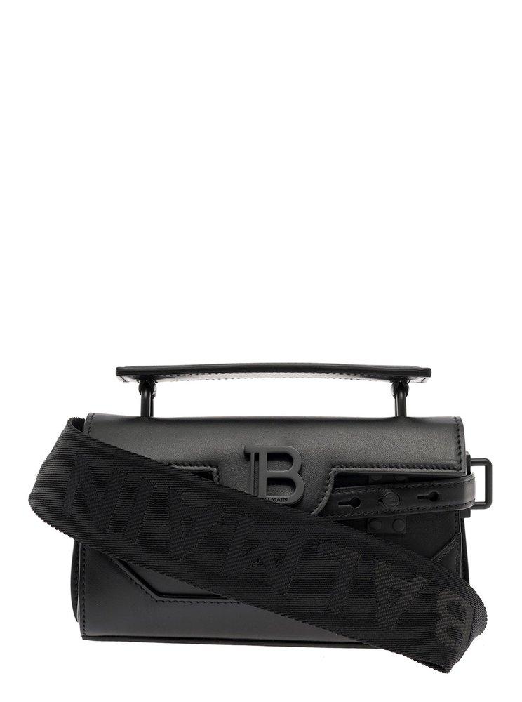 Balmain Leather Baguette Bbuzz 19 Bag in Black for Men Mens Bags Toiletry bags and wash bags 