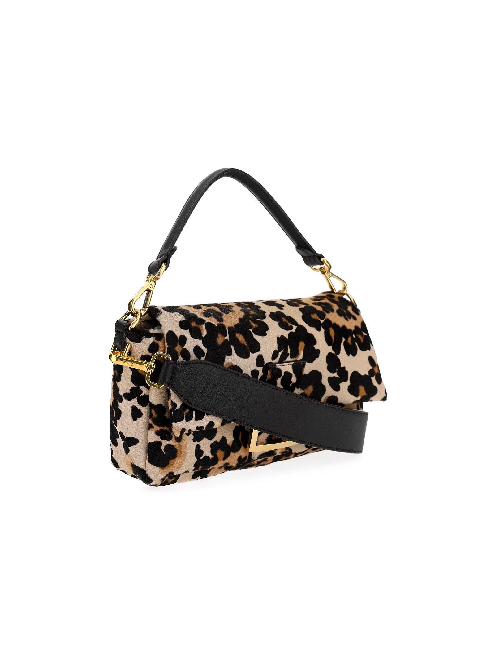 Fendi Leopard Print Flap Shoulder Bag - Crossbody Bags, Handbags -  FEN281045