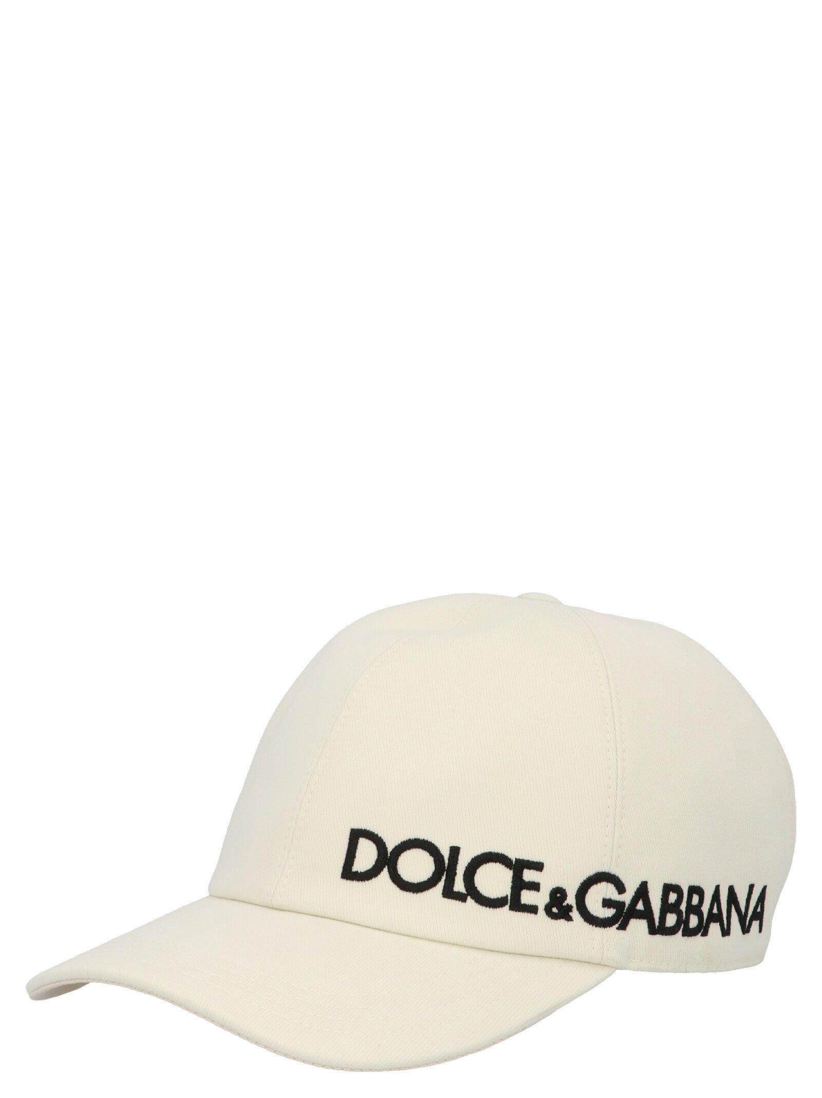 Dolce & Gabbana Synthetic Logo Embroidered Baseball Cap in White for ...