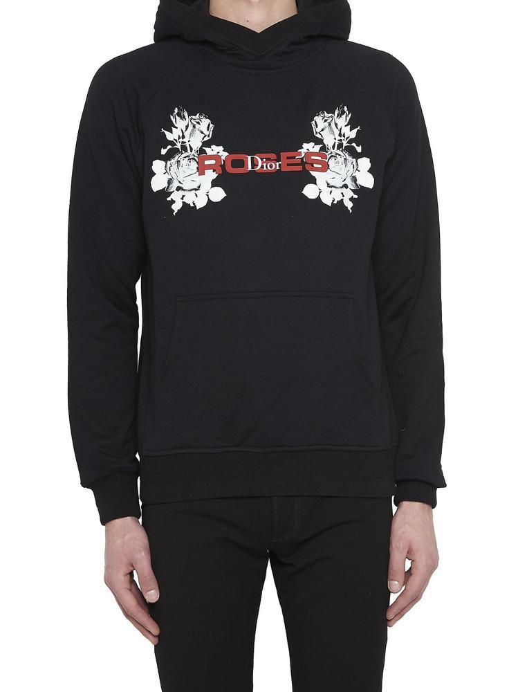 dior roses hoodie