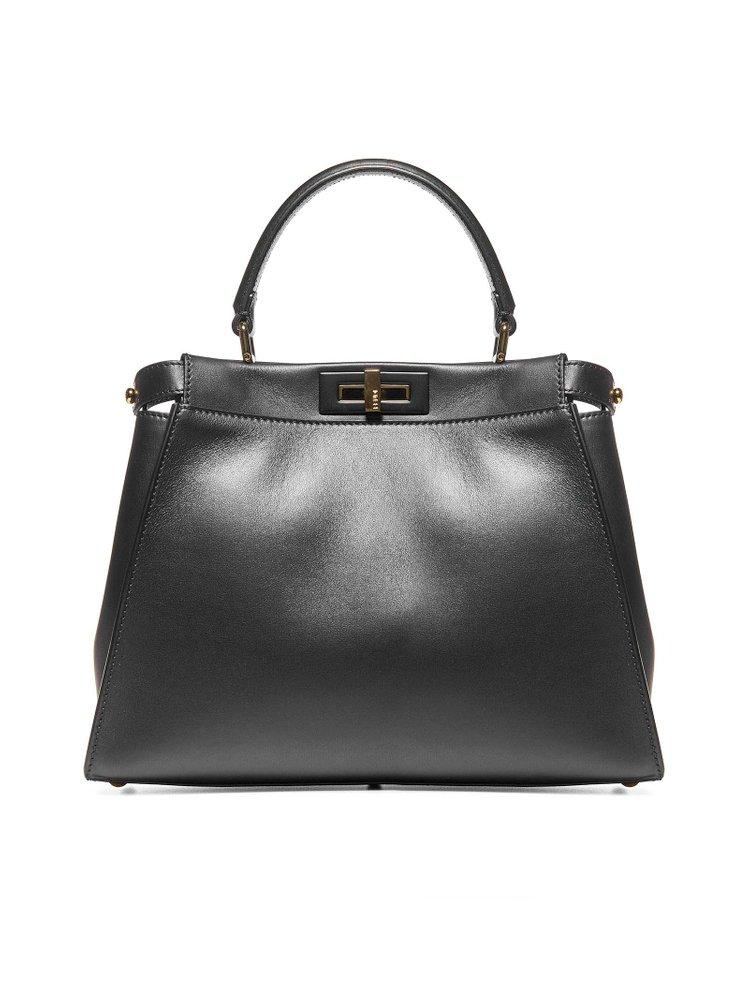 Fendi Peekaboo Iconic Medium Tote Bag in Black Lyst Canada