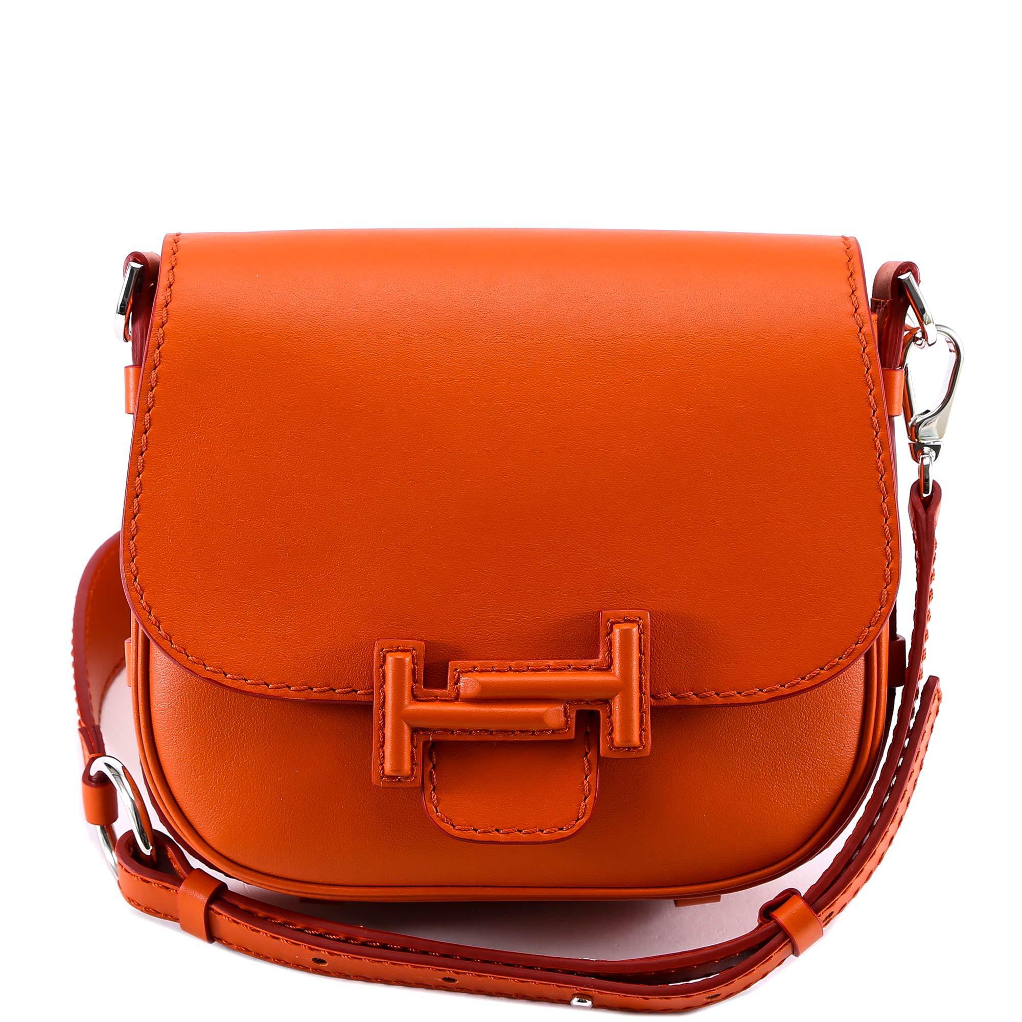 Tod's Double T Saddle Bag in Orange | Lyst