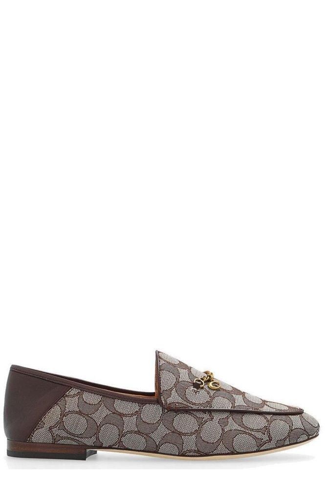 COACH Hanna Signature Jacquard Loafers in Grey | Lyst UK