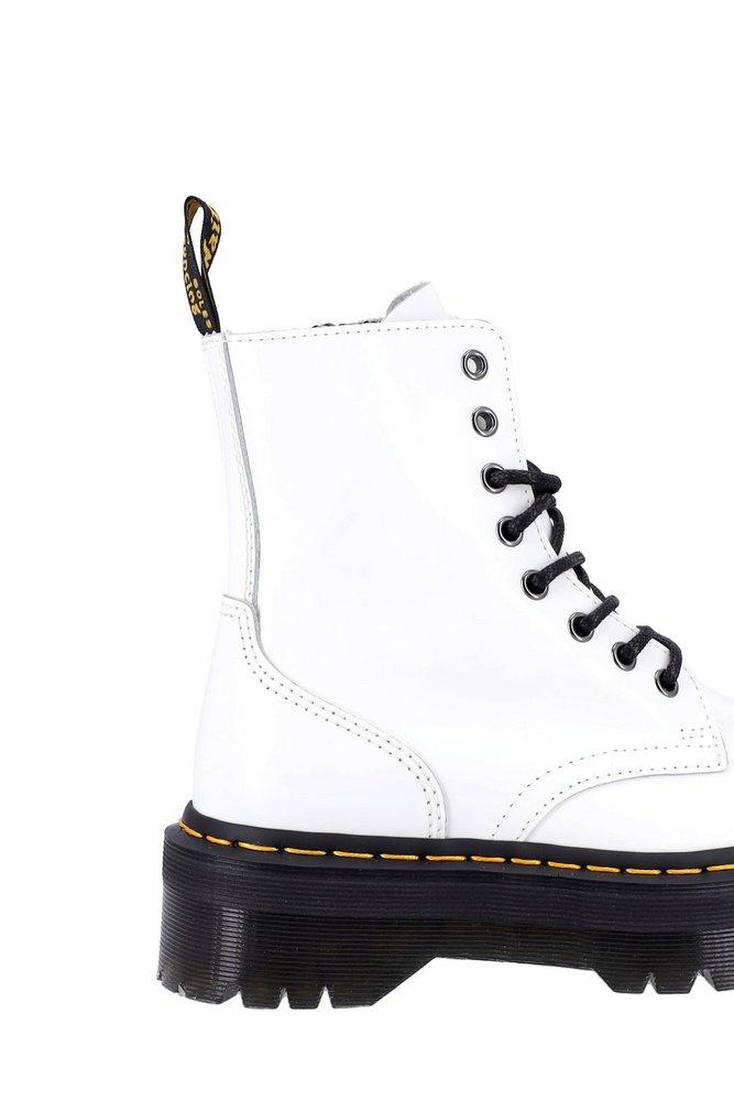 Dr. Martens Jadon Platform Ankle Boots in White | Lyst