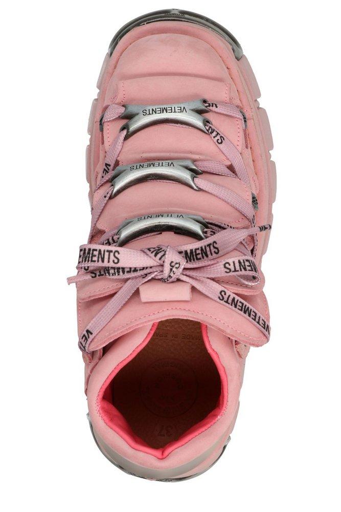 Vetements X Newrock Platform Sneakers in Pink | Lyst