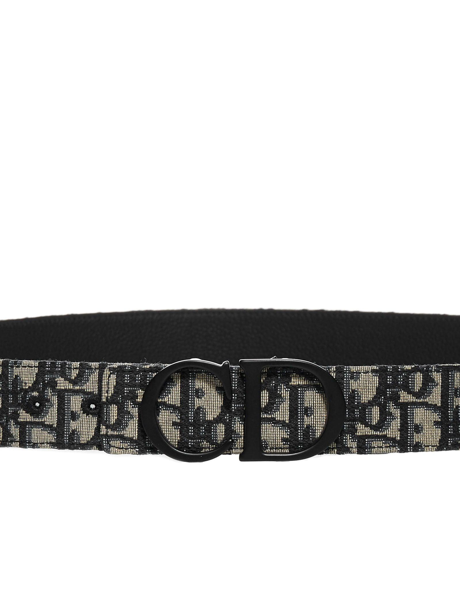 Dior Oblique Buckle Belt in Black for Men Lyst