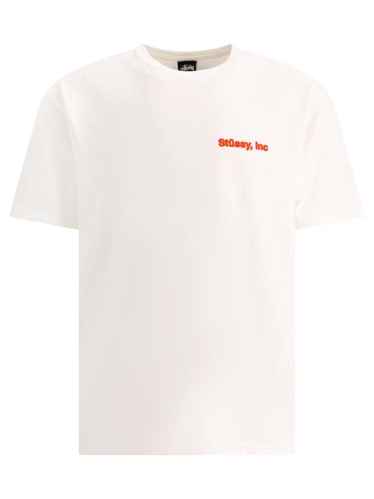 Stussy Wiki Short-sleeved Crewneck T-shirt in White for Men | Lyst