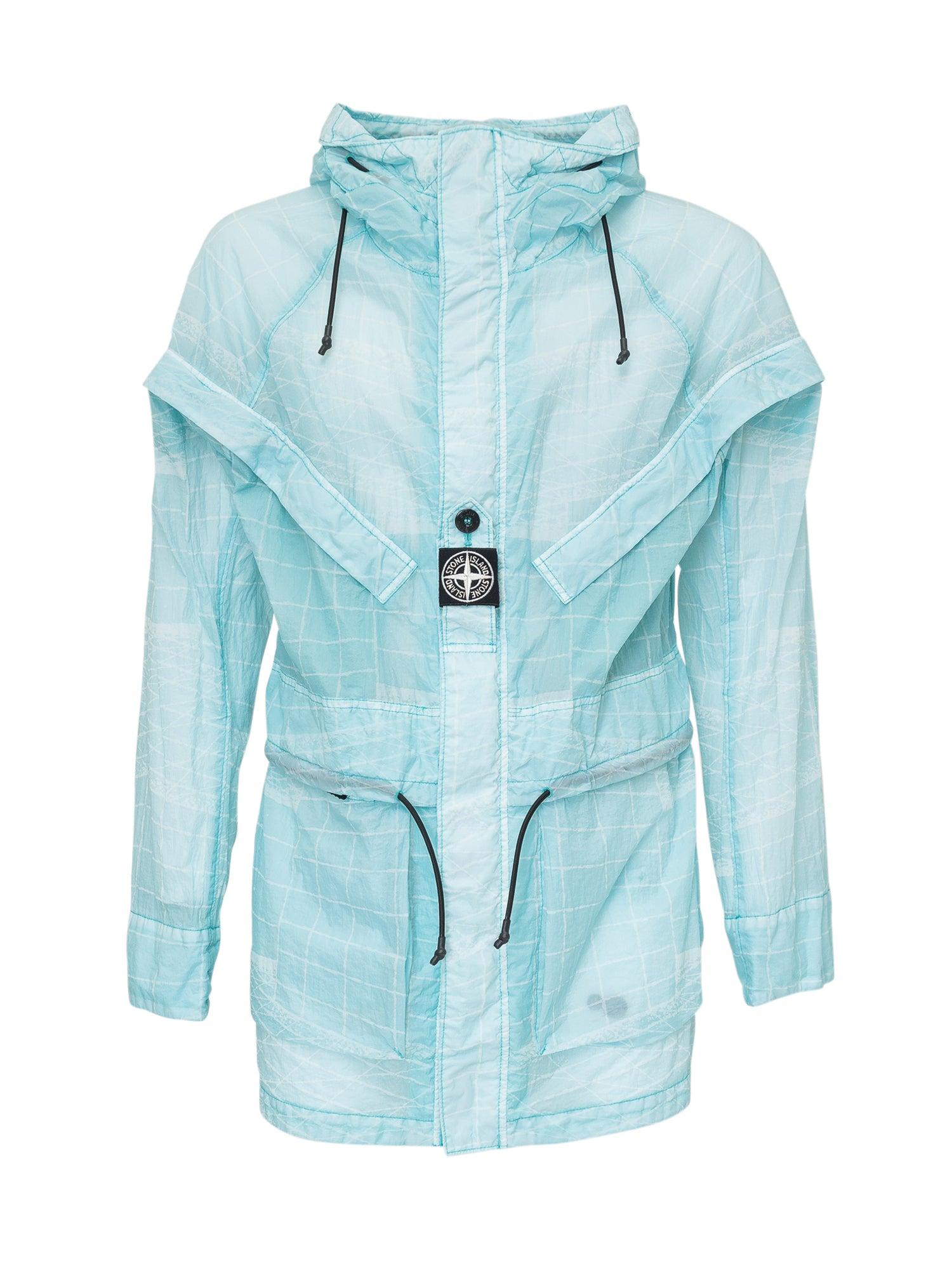 green drawstring jacket