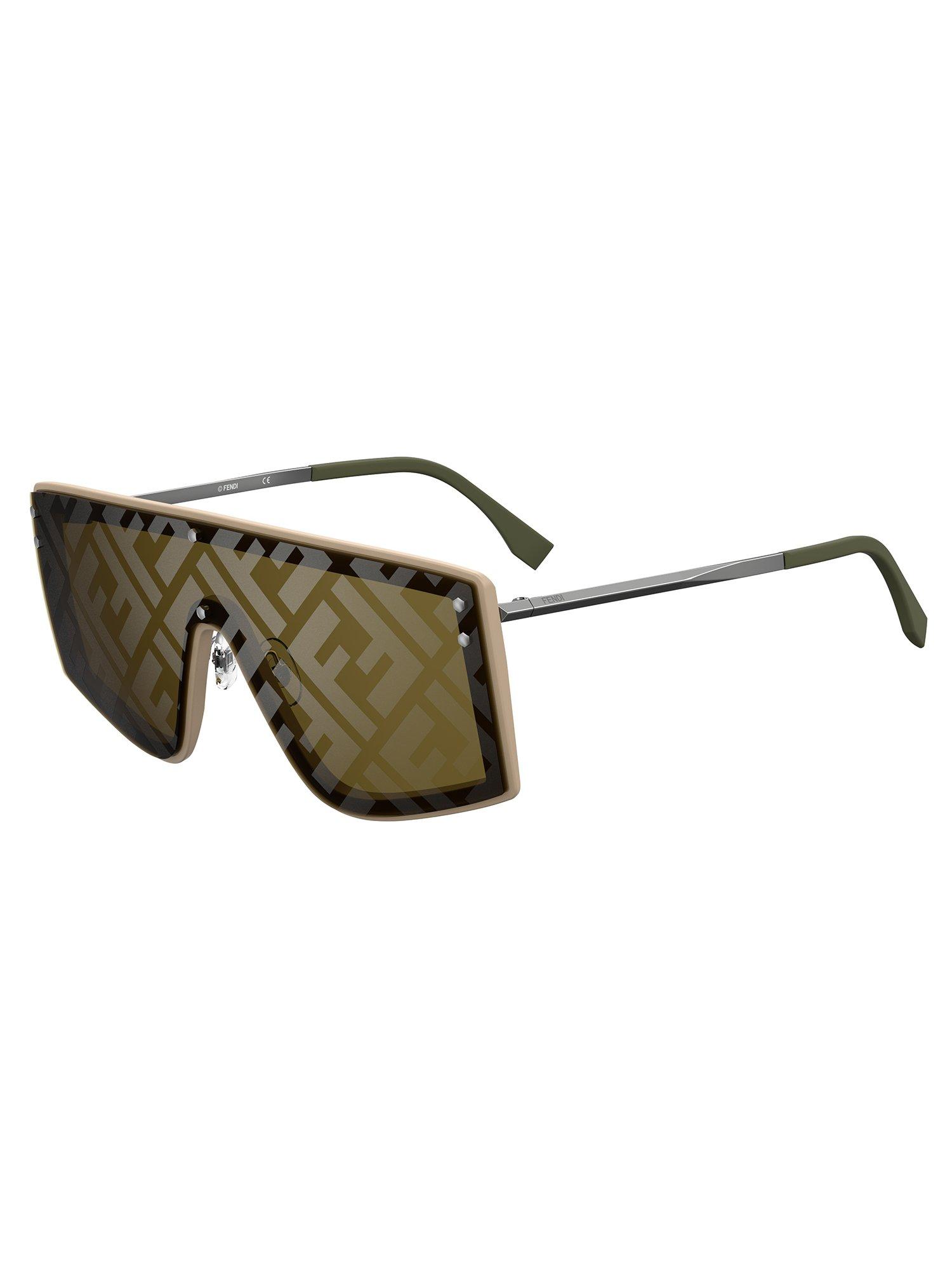 Fendi Sunglasses With Ff Lens in Gold (Natural) for Men | Lyst